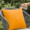 yellow cushion cover waterproof