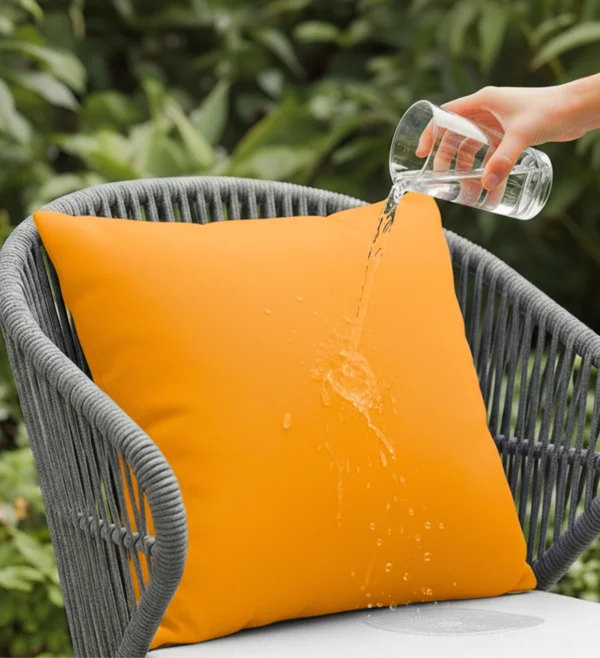 yellow cushion cover waterproof